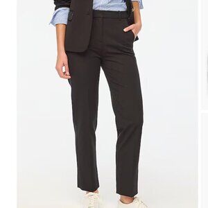 J. Crew Factory Size 0 Tall Kallie Classic‎ Straight Leg Black Pants NWT